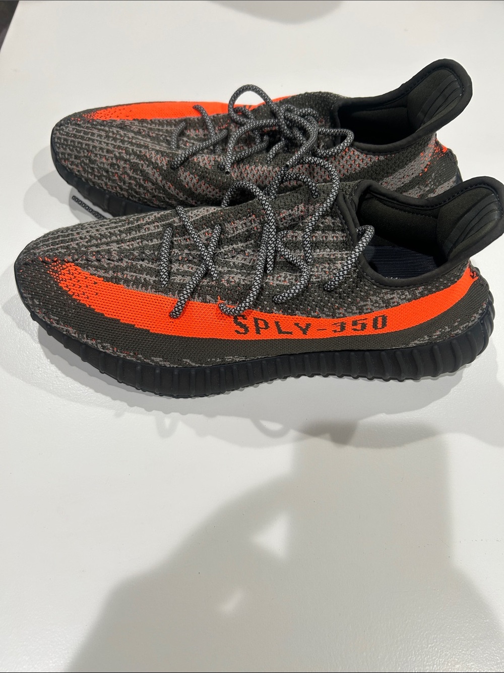 Yeezy Boost 350 V2 Gray with Orange Stripe